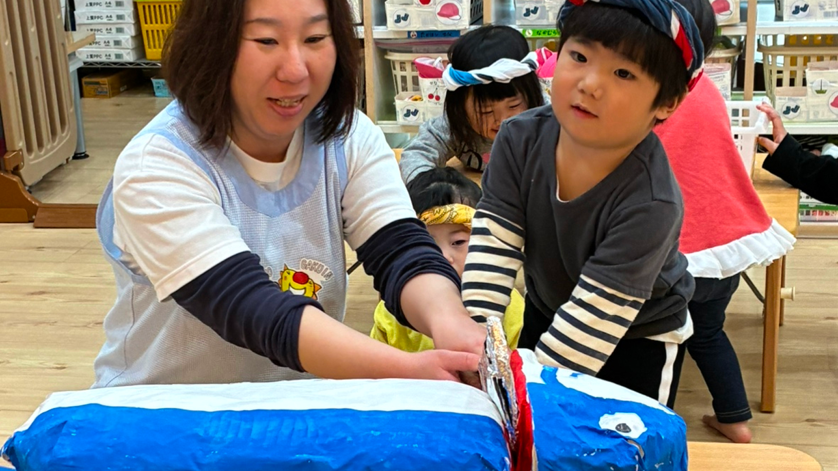 鮭の解体ごっこ