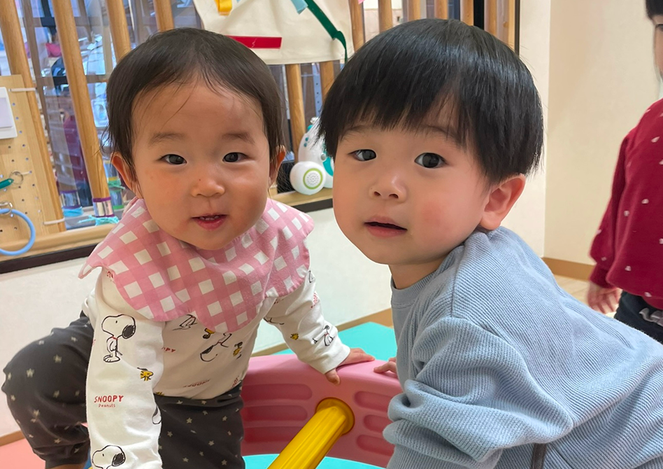 笑顔の園児