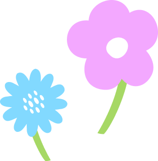カラフルな花
